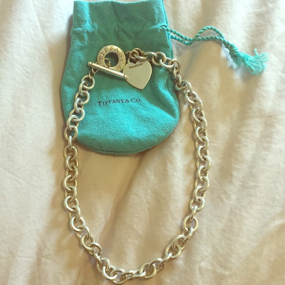 Authentic Tiffany Heart Toggle Necklace